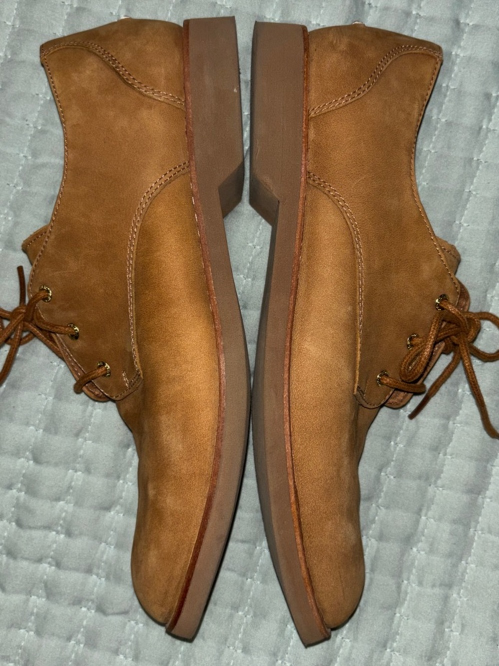 Sperry Women’s Tan Nubuck Leather Lace Up Oxford Shoes - 7.5 - Picture 4 of 7